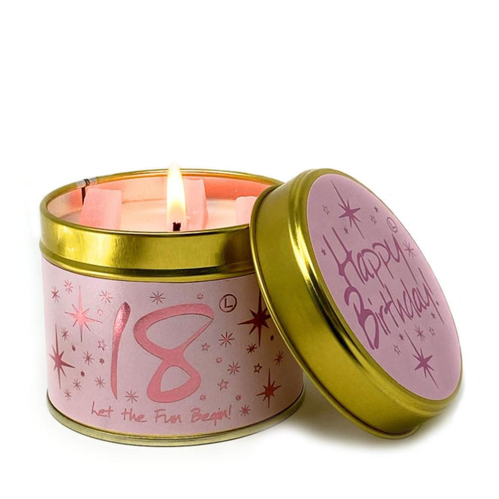Lily-Flame Happy Birthday 18 Tin Candle £9.89